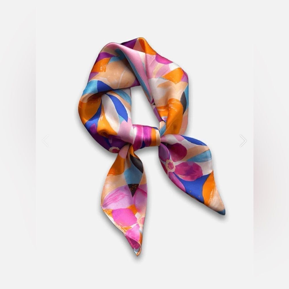 Colorful floral Scarf H3
